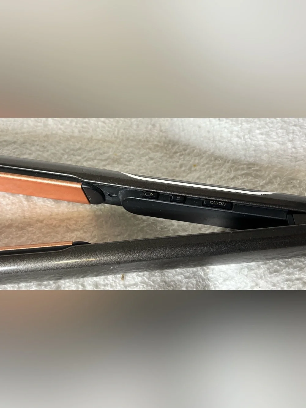 Revlon Black Flat Iron with Copper Plates